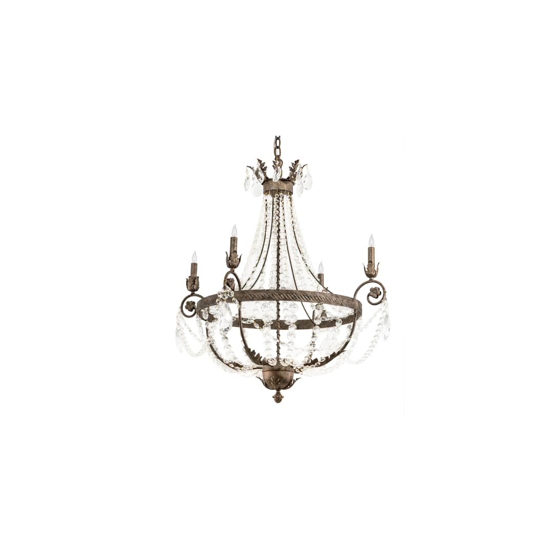 Antonia 4 Light 34" Wide Crystal Candle Style Chandelier