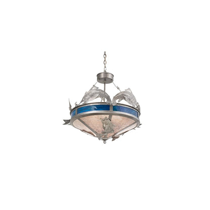 4 Light 27" Wide Abstract Pendant