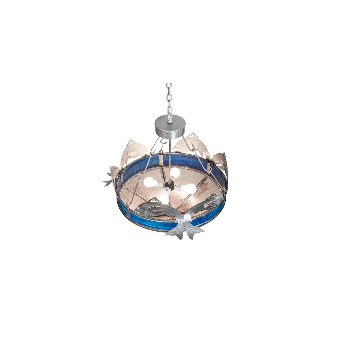 4 Light 27" Wide Abstract Pendant
