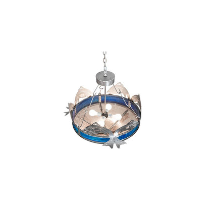 4 Light 27" Wide Abstract Pendant