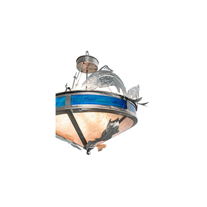 4 Light 27" Wide Abstract Pendant