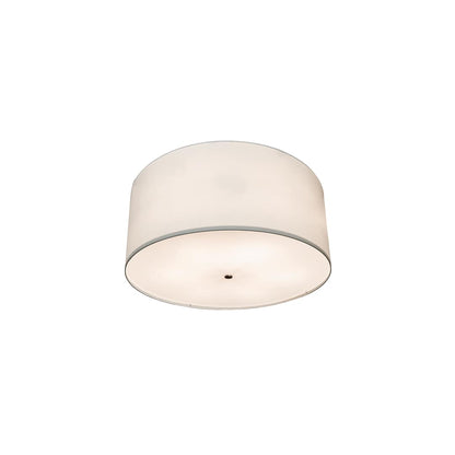 Cilindro 6 Light 36" Wide Semi-Flush Drum Ceiling Fixture - Nickel Finish