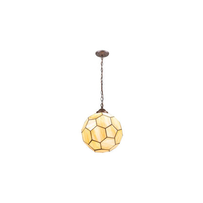 14" Wide Abstract Pendant