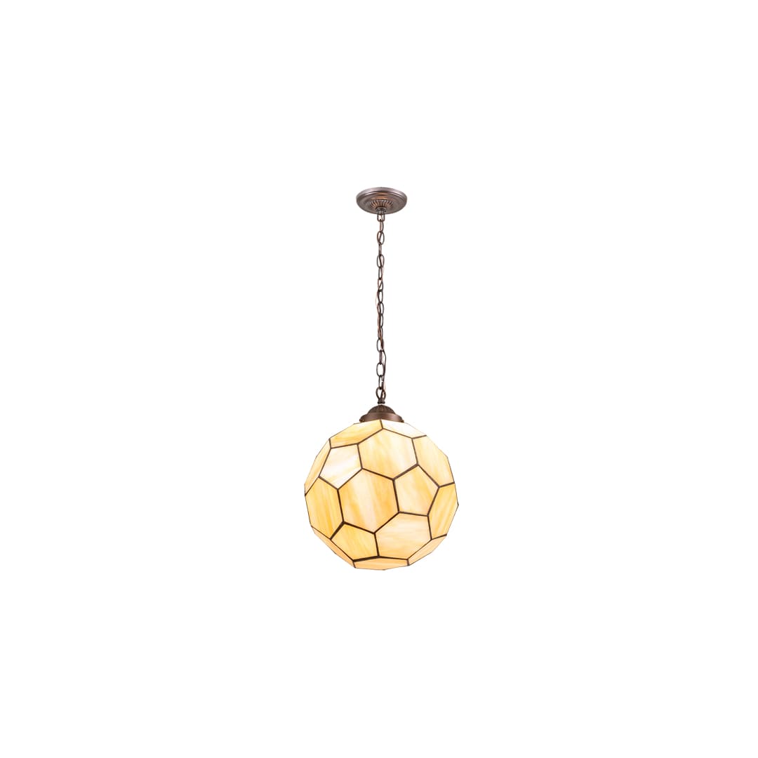 14" Wide Abstract Pendant