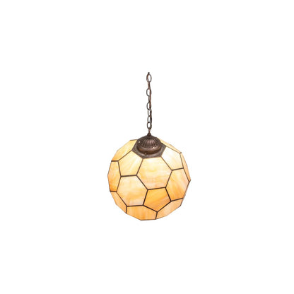14" Wide Abstract Pendant