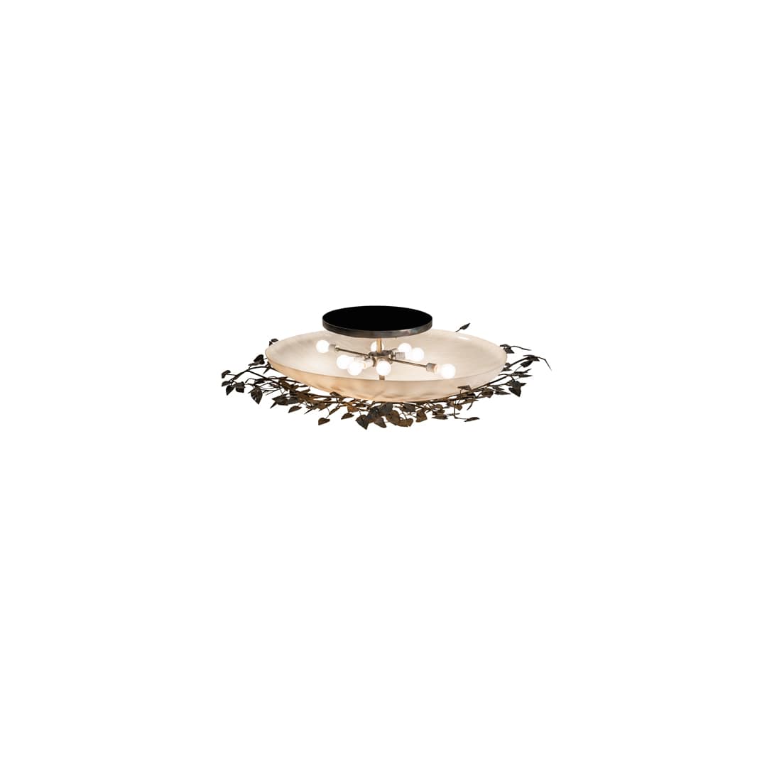 Espe 8 Light 55" Wide Semi-Flush Bowl Ceiling Fixture