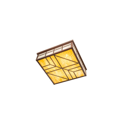 Santa Fe 4 Light 39" Wide Flush Mount Square Ceiling Fixture