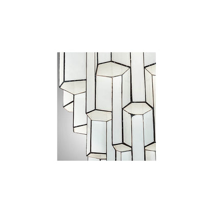 Paramount 24" Wide Flush Mount Waterfall Ceiling Fixture - Antique Iron Gate Finish - GU24 Bulb Base