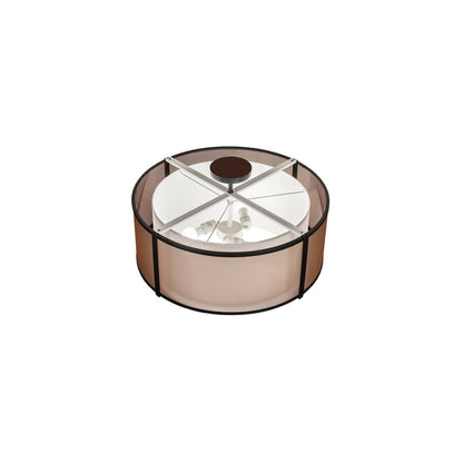 Cilindro 3 Light 30" Wide Semi-Flush Drum Ceiling Fixture - Flat Black Finish - GU24 Bulb Base