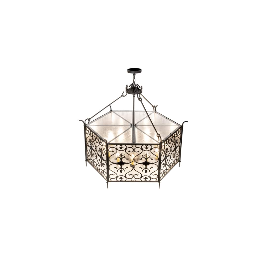 12 Light 48" Wide Taper Candle Pendant