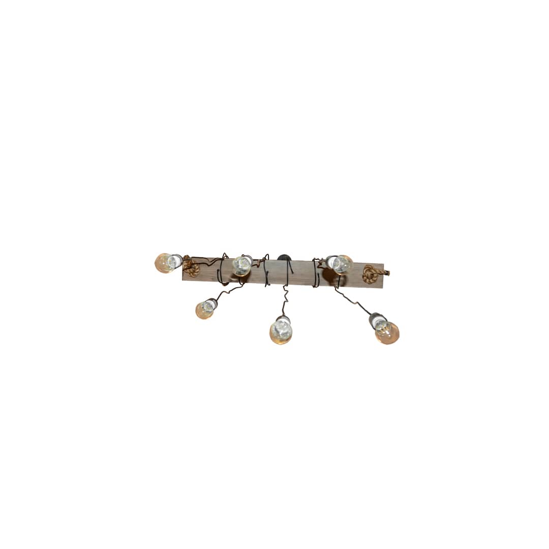 6 Light 44" Wide Taper Candle Linear Pendant