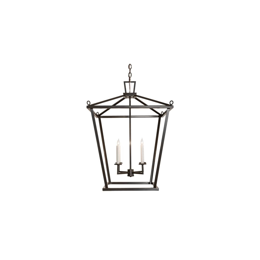 4 Light 34" Wide Taper Candle Pendant