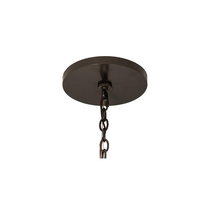 4 Light 34" Wide Taper Candle Pendant
