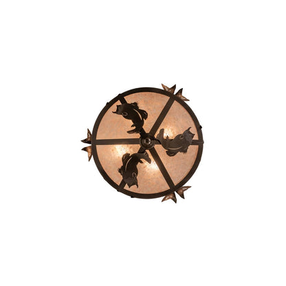 4 Light 24" Wide Abstract Pendant