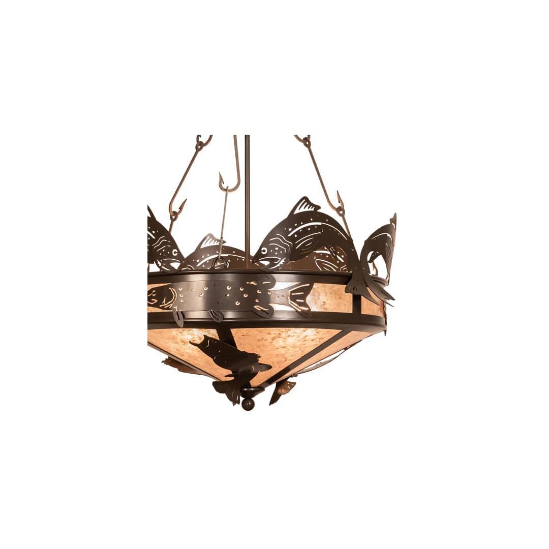 4 Light 24" Wide Abstract Pendant