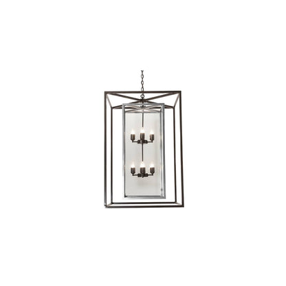 8 Light 40" Wide Taper Candle Pendant