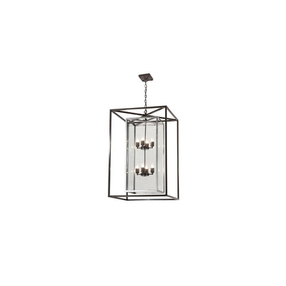 8 Light 40" Wide Taper Candle Pendant
