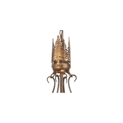 4 Light 30" Wide Abstract Pendant