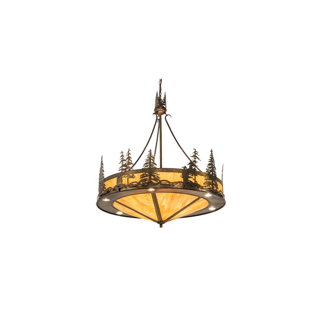 6 Light 41" Wide Abstract Pendant