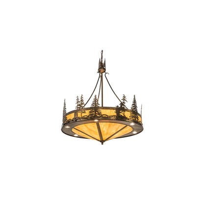 6 Light 41" Wide Abstract Pendant