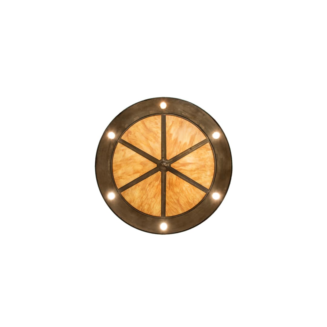 6 Light 41" Wide Abstract Pendant