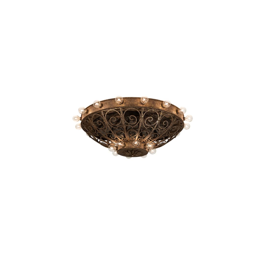 Osteria 24 Light 46" Wide Flush Mount Bowl Ceiling Fixture