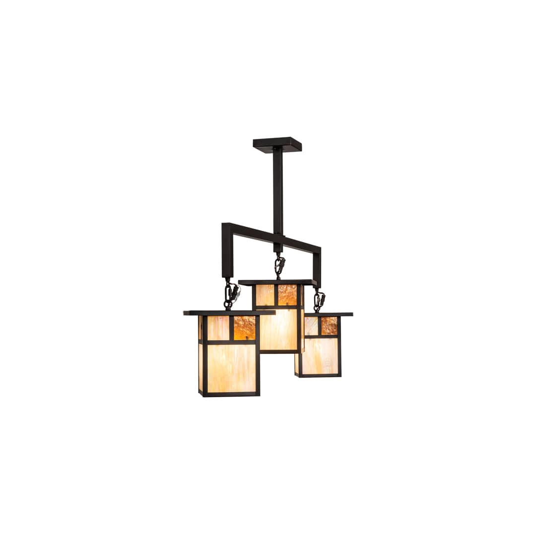3 Light 47" Wide Linear Pendant