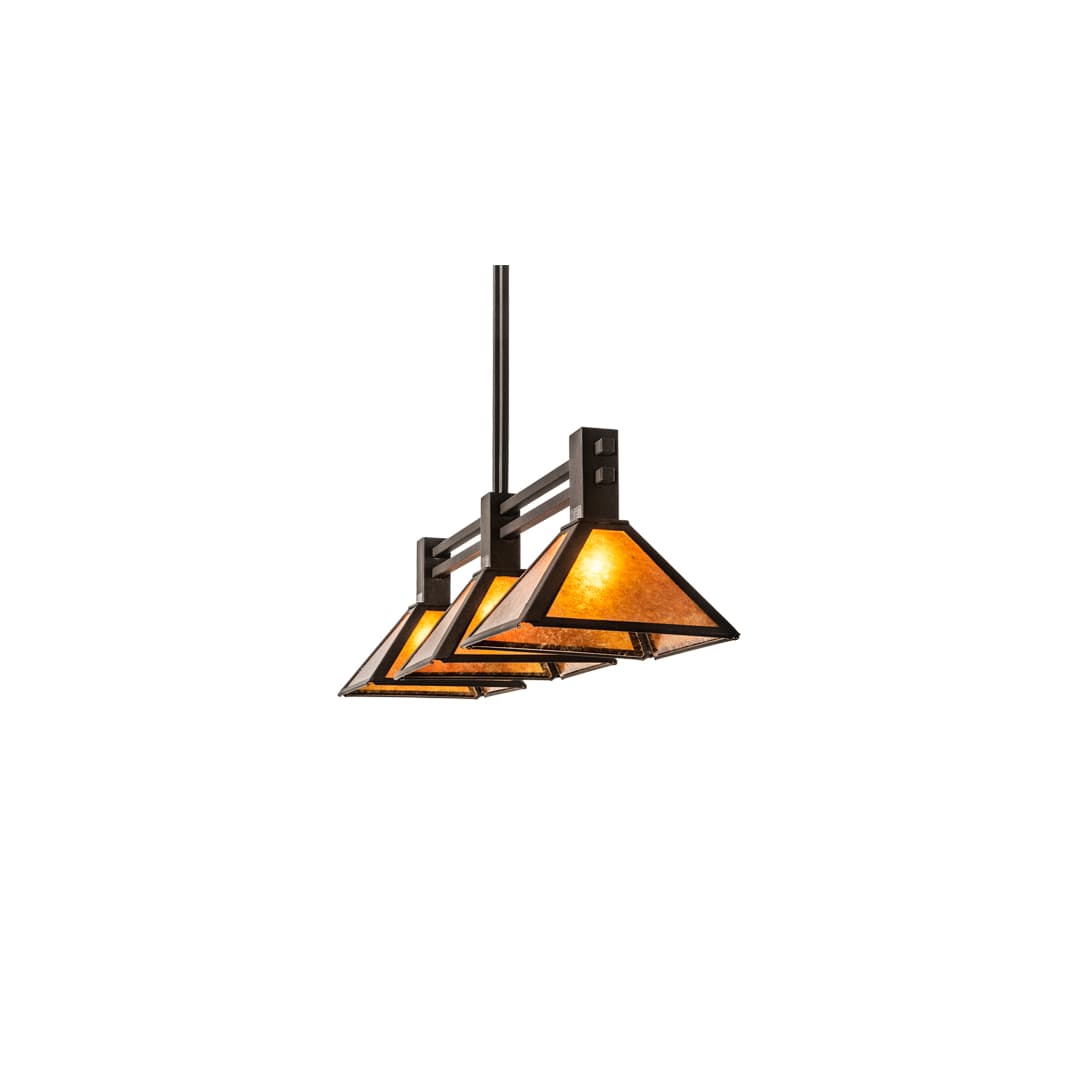 3 Light 45" Wide Linear Pendant