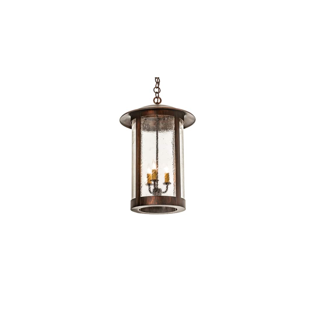 3 Light 14" Wide Taper Candle Pendant