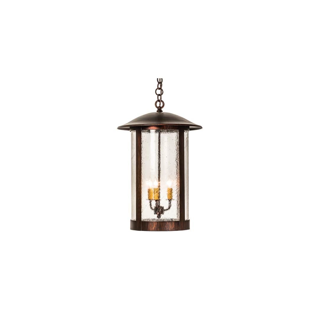 3 Light 14" Wide Taper Candle Pendant