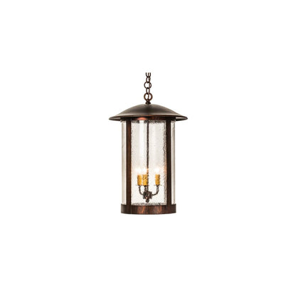 3 Light 14" Wide Taper Candle Pendant