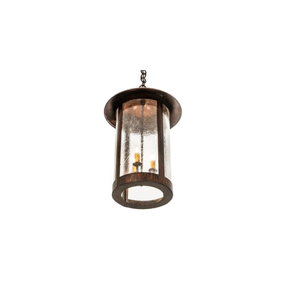 3 Light 14" Wide Taper Candle Pendant