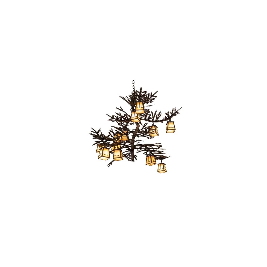 Long Pine Branch 12 Light 40" Wide Chandelier