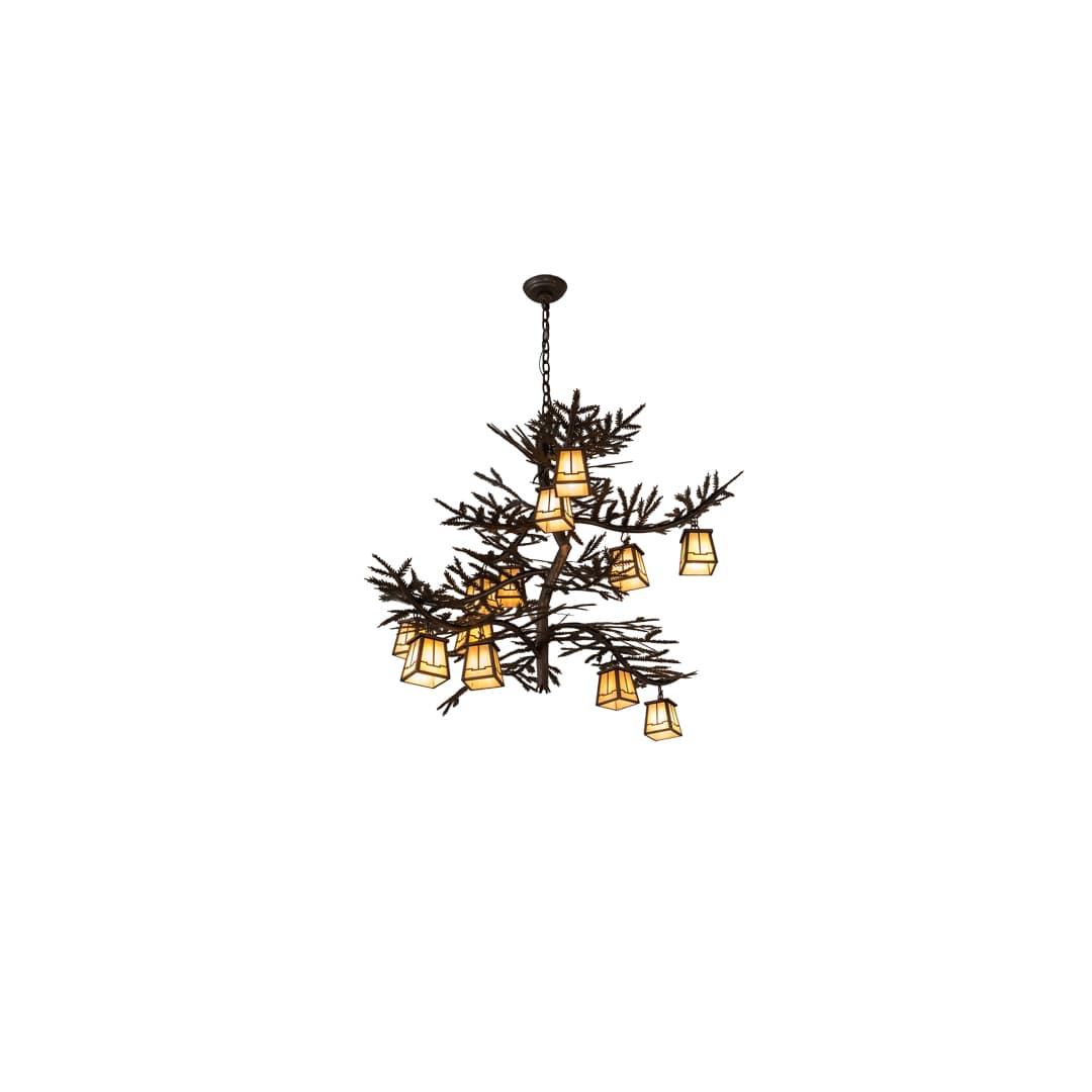 Long Pine Branch 12 Light 40" Wide Chandelier