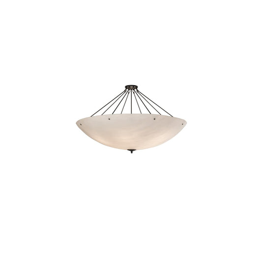Madison 12 Light 60" Wide Semi-Flush Bowl Ceiling Fixture - Gilded Tobacco Finish