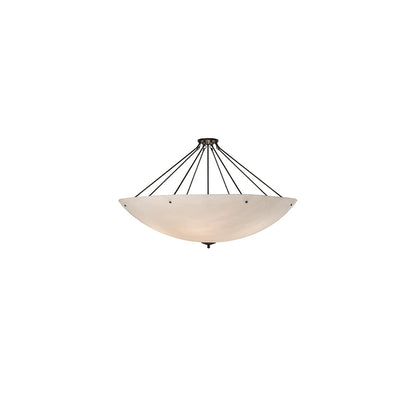 Madison 12 Light 60" Wide Semi-Flush Bowl Ceiling Fixture - Gilded Tobacco Finish