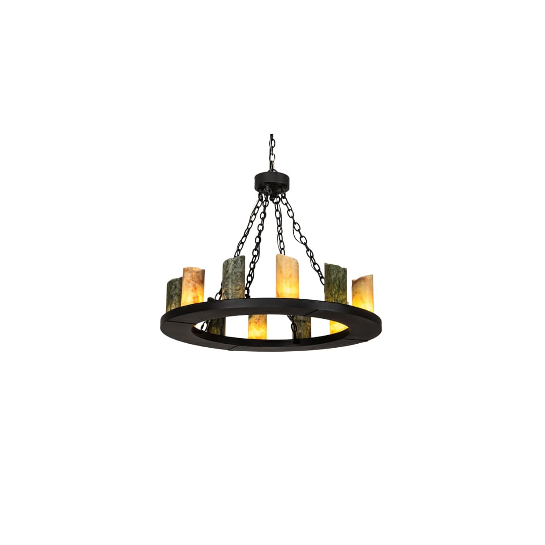 Loxley 12 Light 36" Wide Pillar Candle Ring Chandelier