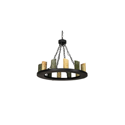 Loxley 12 Light 36" Wide Pillar Candle Ring Chandelier