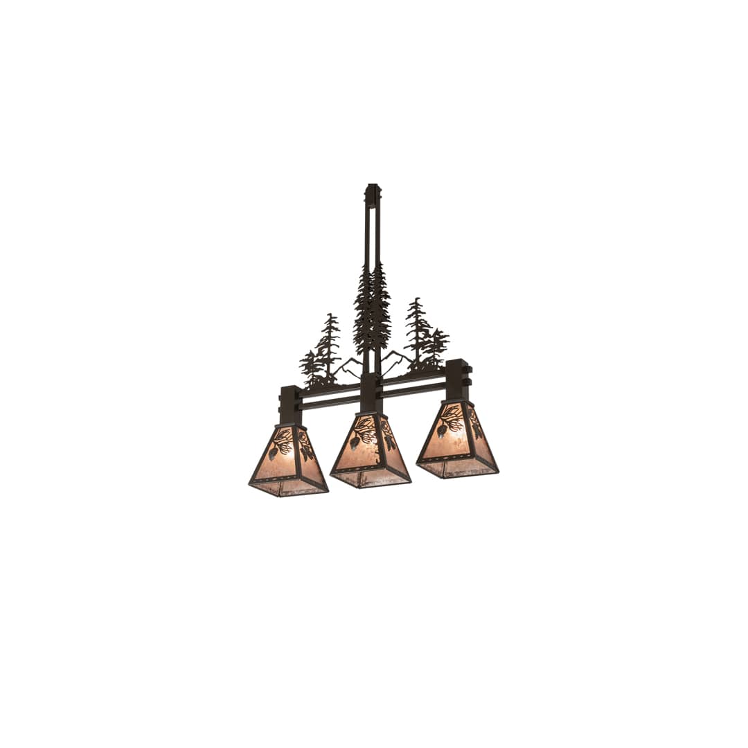 3 Light 30" Wide Linear Pendant