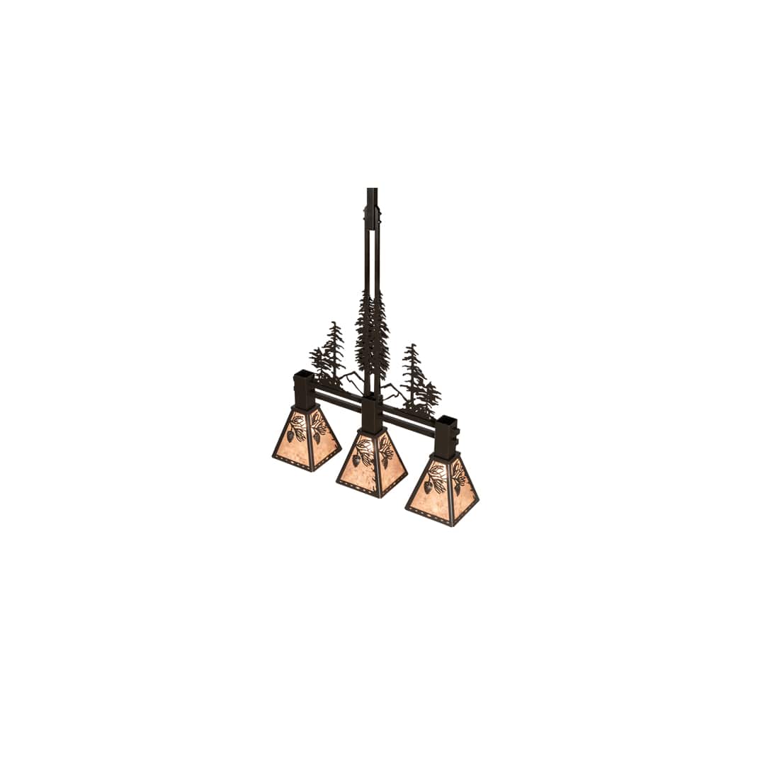3 Light 30" Wide Linear Pendant