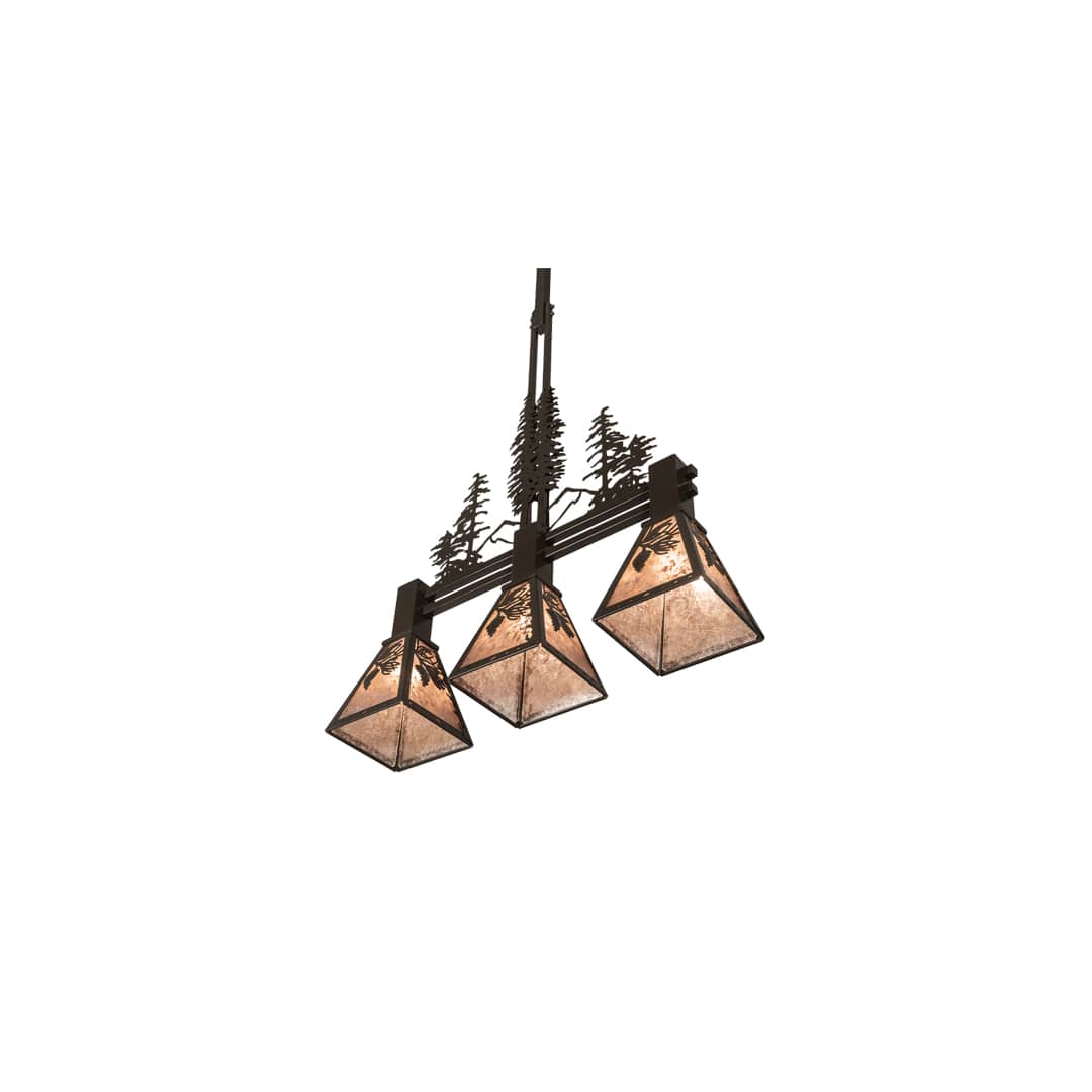 3 Light 30" Wide Linear Pendant