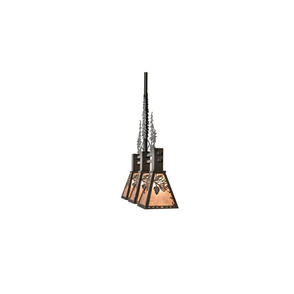 3 Light 30" Wide Linear Pendant