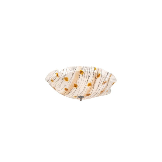 Metro Fusion 3 Light 24" Wide Semi-Flush Bowl Ceiling Fixture - Nickel Finish