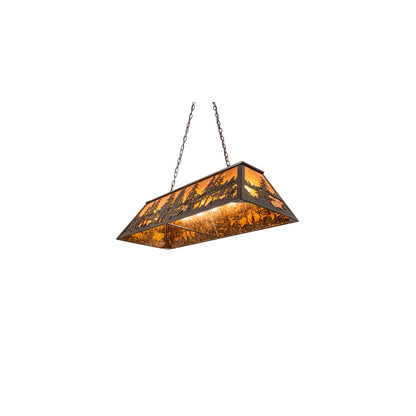 6 Light 48" Wide Billiard Linear Pendant