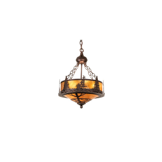 3 Light 16" Wide Abstract Pendant