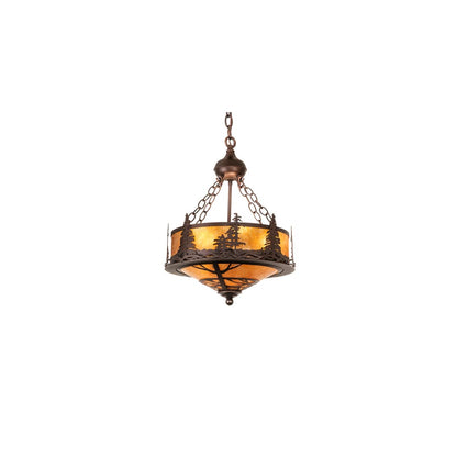 3 Light 16" Wide Abstract Pendant