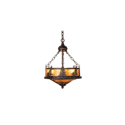 3 Light 16" Wide Abstract Pendant