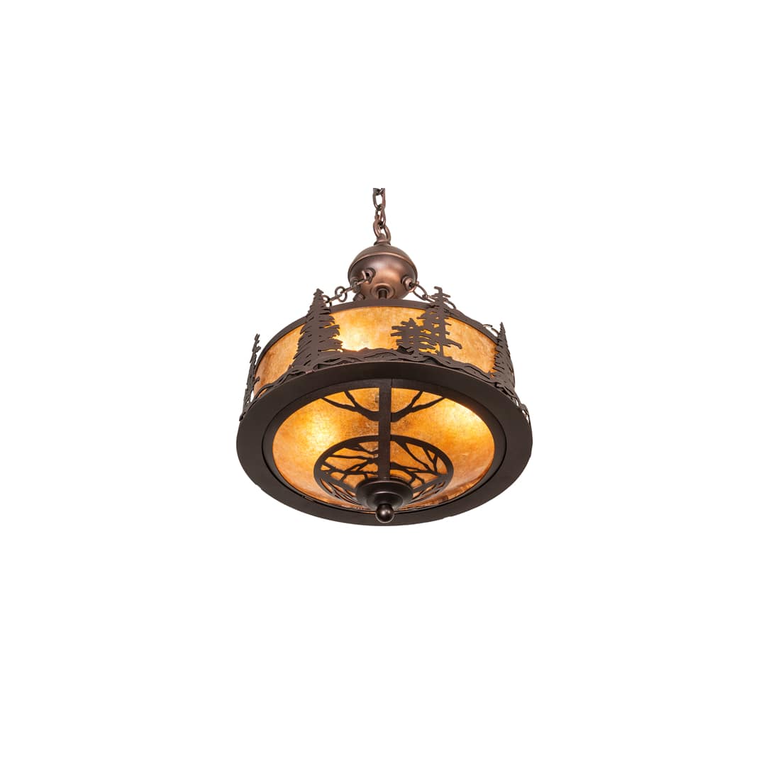 3 Light 16" Wide Abstract Pendant