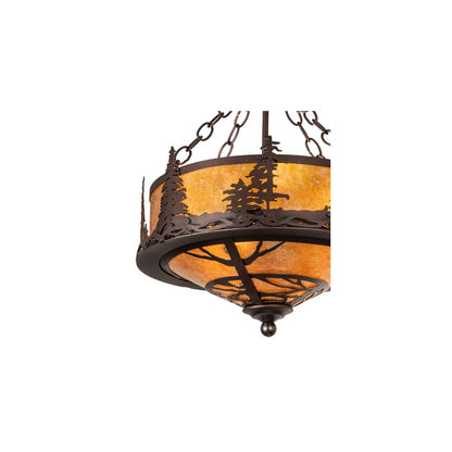 3 Light 16" Wide Abstract Pendant