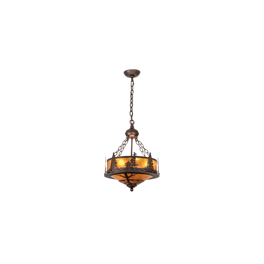 3 Light 16" Wide Abstract Pendant